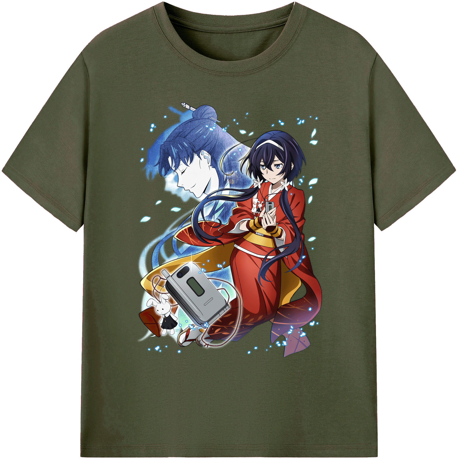 （画像用） 文豪ストレイドッグス Bungo Stray Dogs 綿100％ メンズ半袖Tシャツ｜肌触りやわらか＆通気性